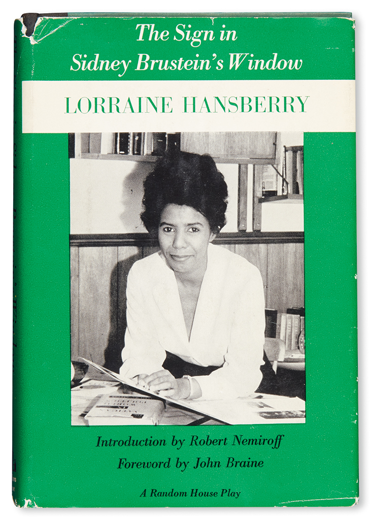 (LITERATURE AND POETRY.) HANSBERRY, LORRAINE. The Sign in Sidney Brustein’s Window.